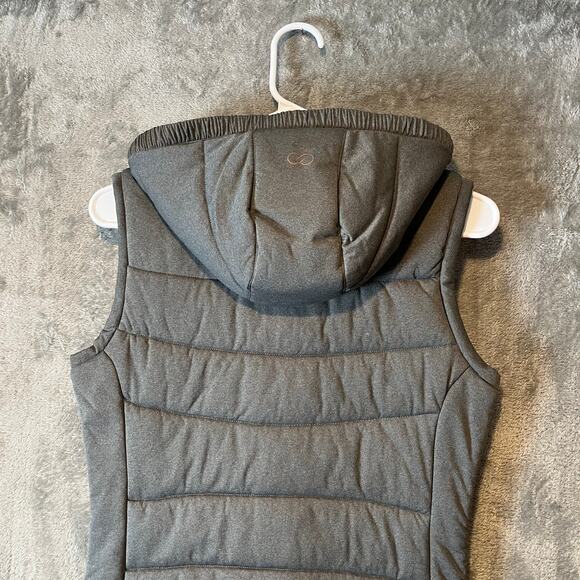 Calia Ruched Knit Vest Castlerock Gray Size Small New - Picture 4 of 7